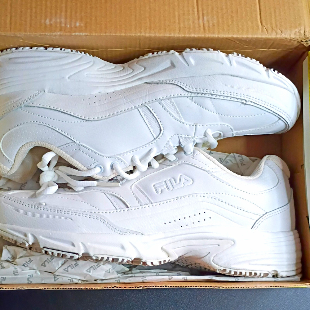 FILA Memory Workshift Men’s White Low Top Lace-Up Sneaker US 8 1SGW0002-100